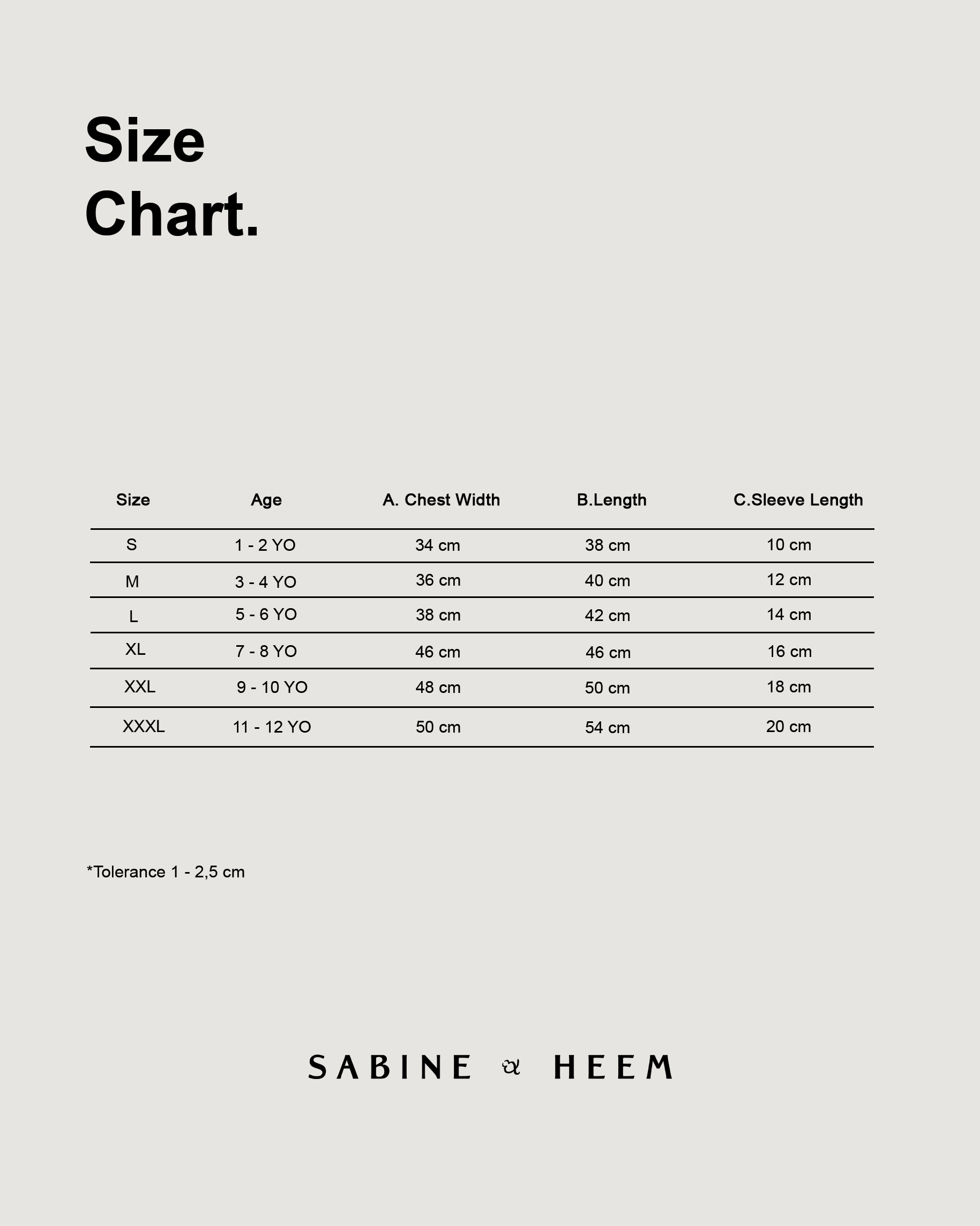 SABINE AND HEEM - BOH Cotton Tee - Beige - Kids Cotton T-Shirt