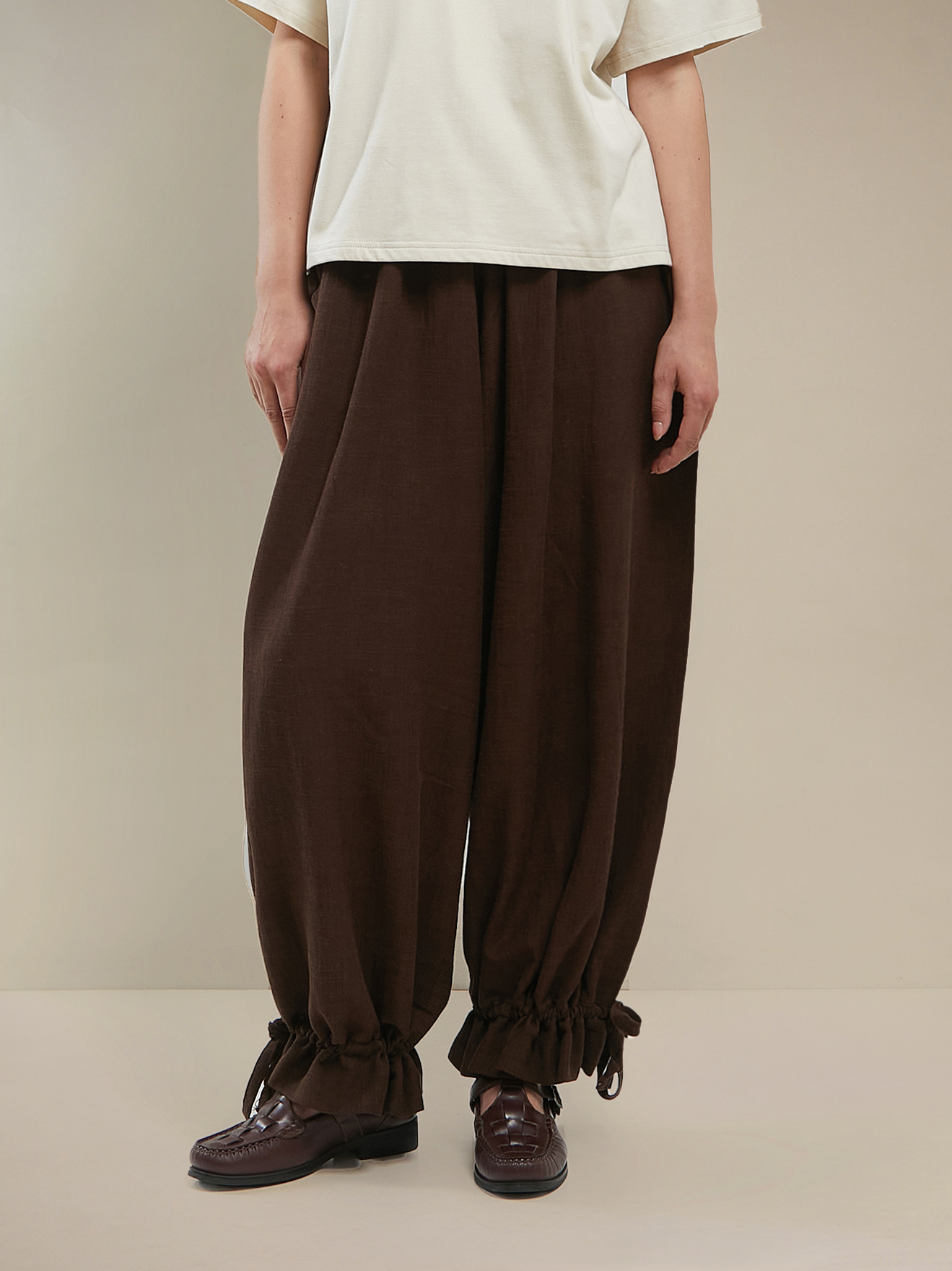 SABINE AND HEEM - LISBON Drawstring Balloon Pants - Mahogany - Adult Balloon Pants