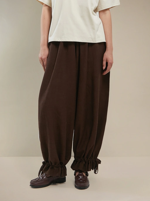SABINE AND HEEM - LISBON Drawstring Balloon Pants - Mahogany - Adult Balloon Pants