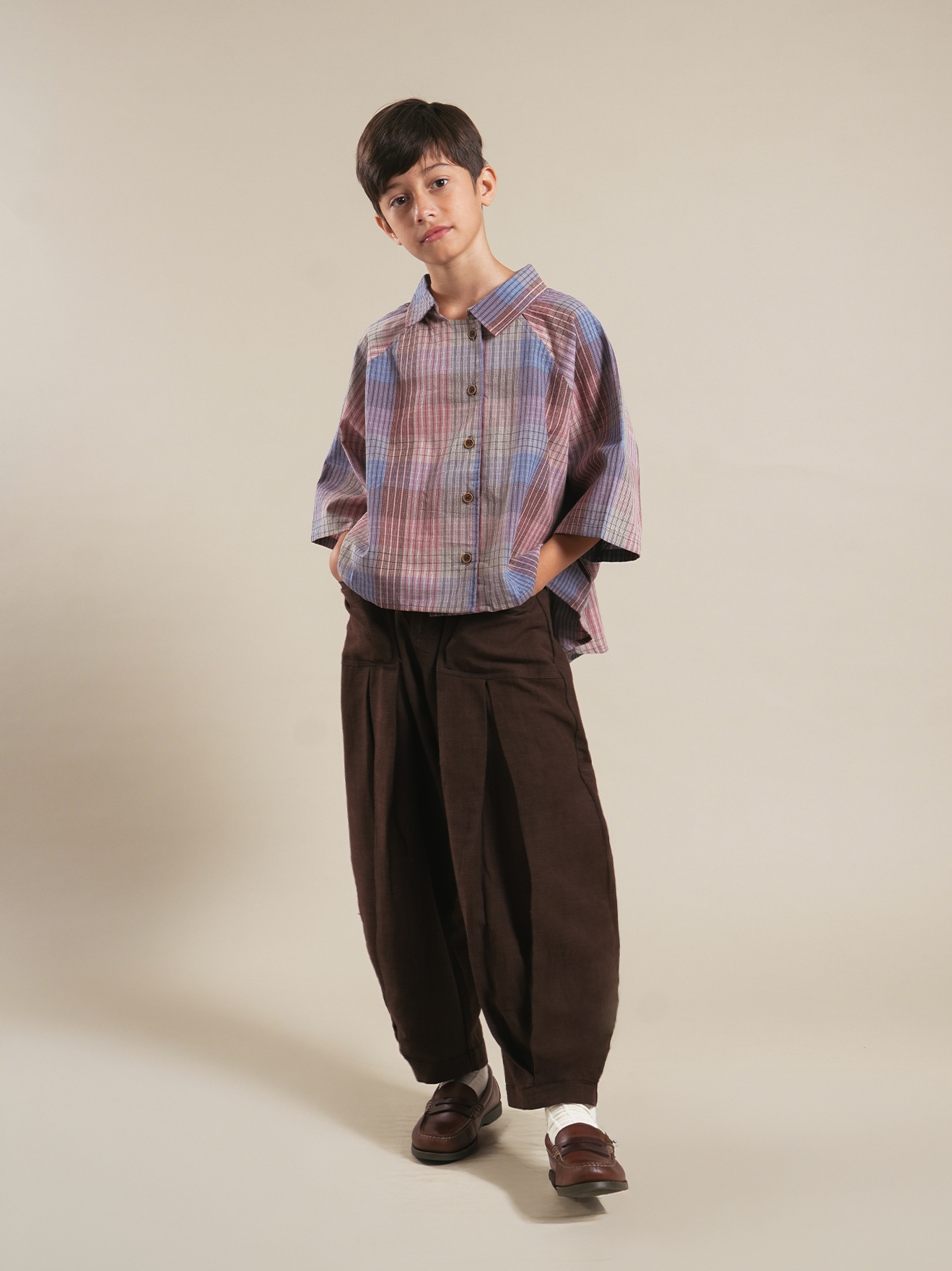 SABINE AND HEEM - GUMPY Big Pants - Mahogany - Kids Long Pants