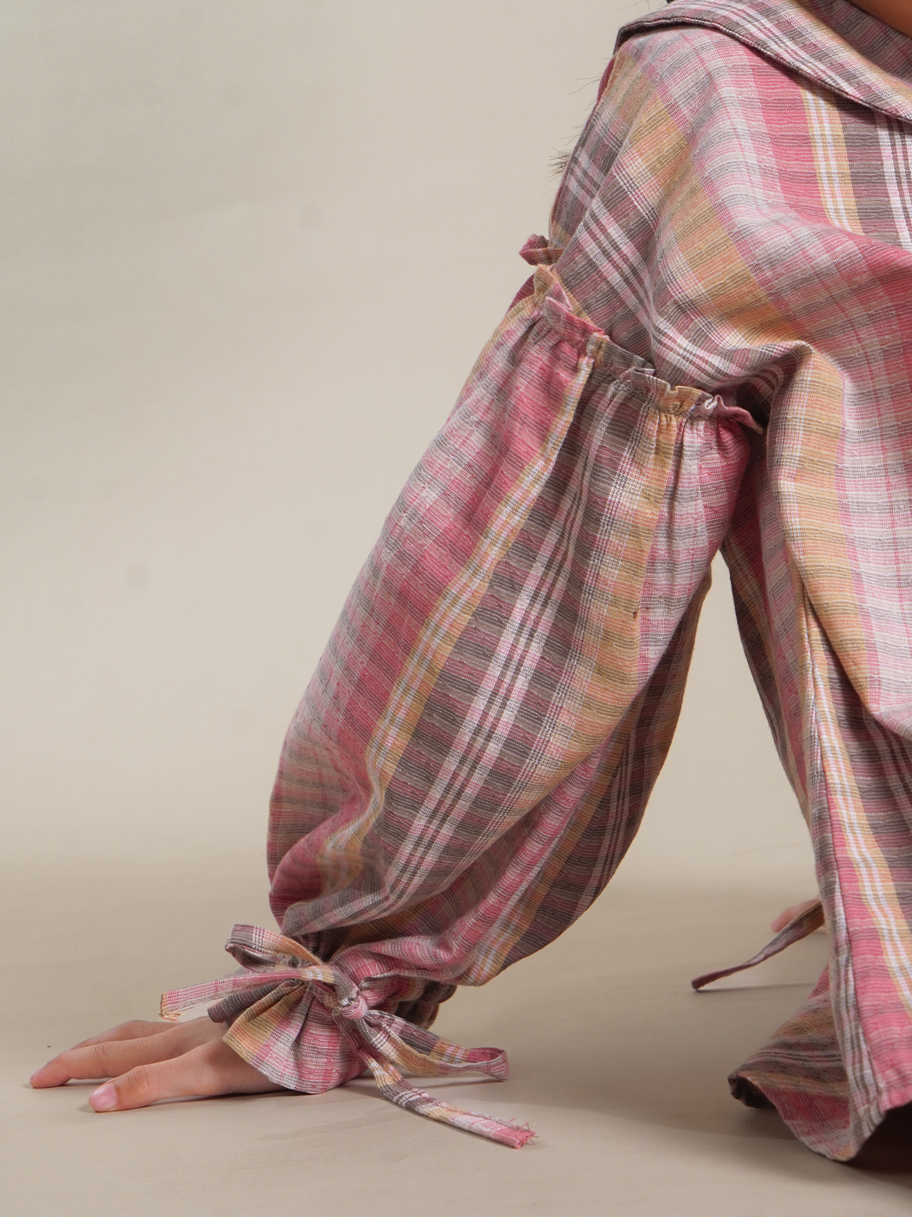 SABINE AND HEEM - SICILY Collar Blouse - Pink Brown - Kids Blouses
