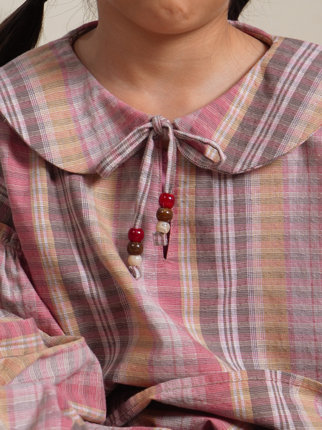 SABINE AND HEEM - SICILY Collar Blouse - Pink Brown - Kids Blouses