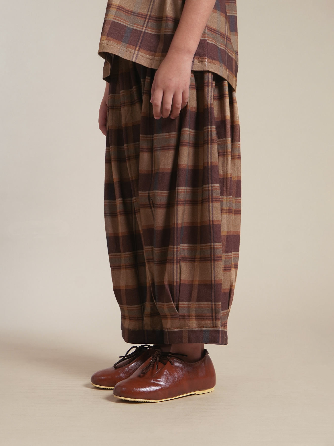 SABINE AND HEEM - DAMM Cotton Big Pants - Mix Brown - Kids Balloon Pants