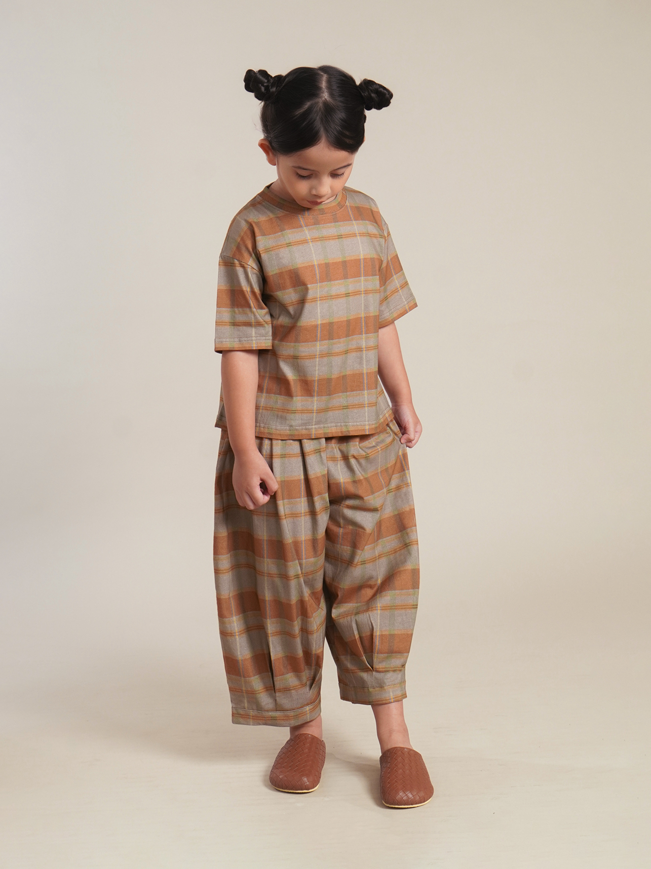 SABINE AND HEEM - CADD Cotton Big Pants - Mix Terracotta - Kids Balloon Pants