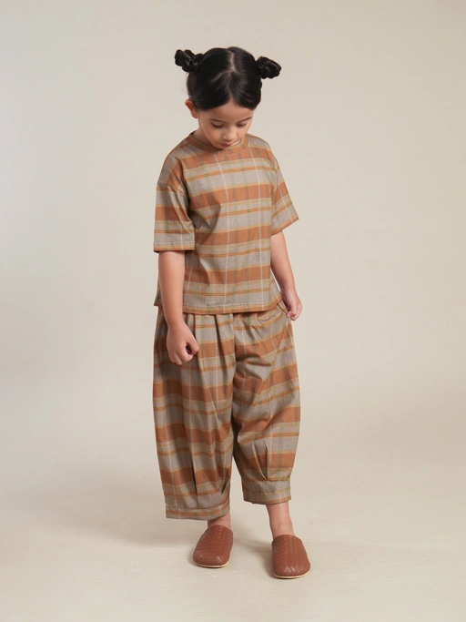 SABINE AND HEEM - CADD Cotton Big Pants - Mix Terracotta - Kids Balloon Pants