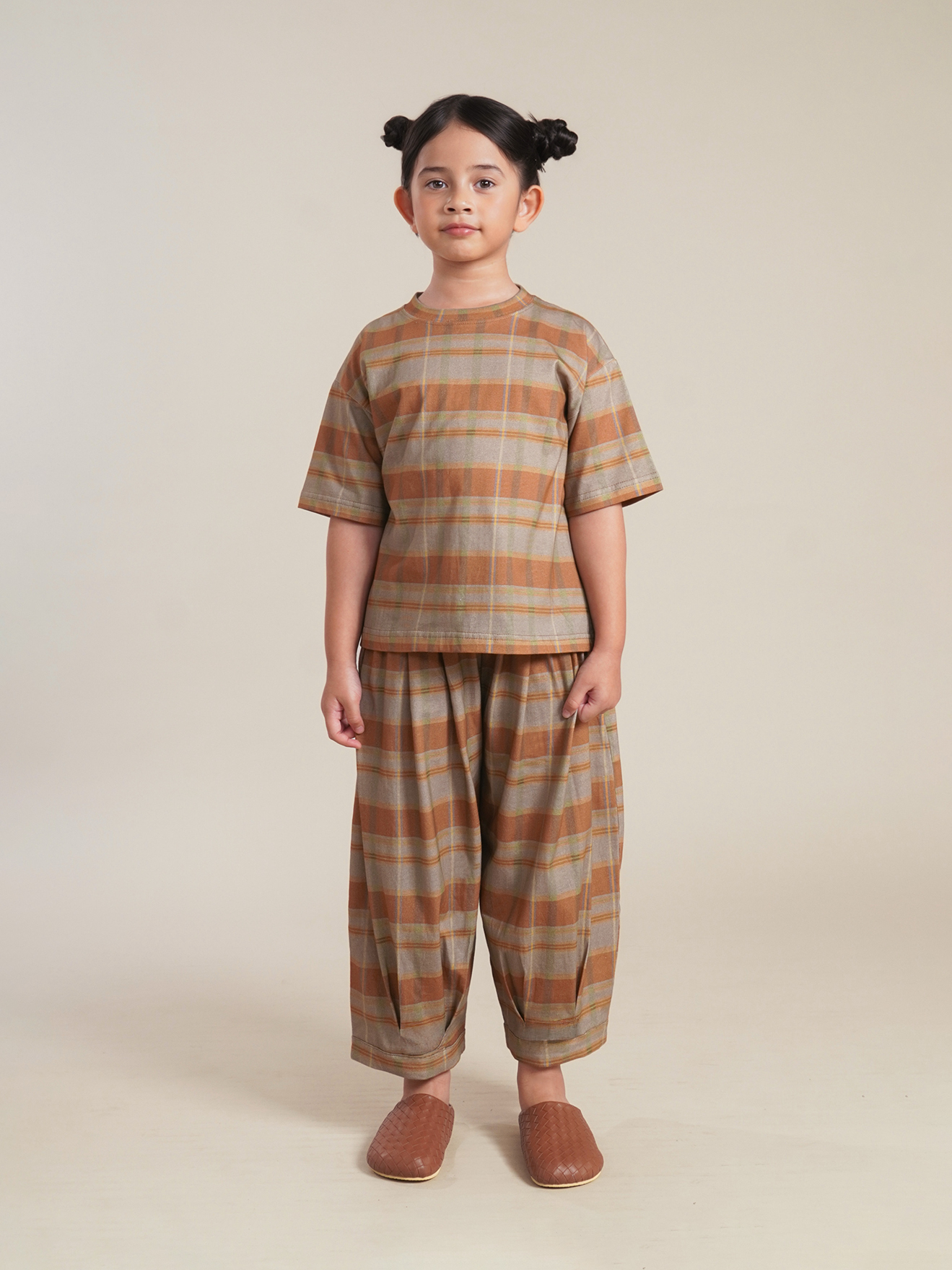 SABINE AND HEEM - CADD Cotton Big Pants - Mix Terracotta - Kids Balloon Pants
