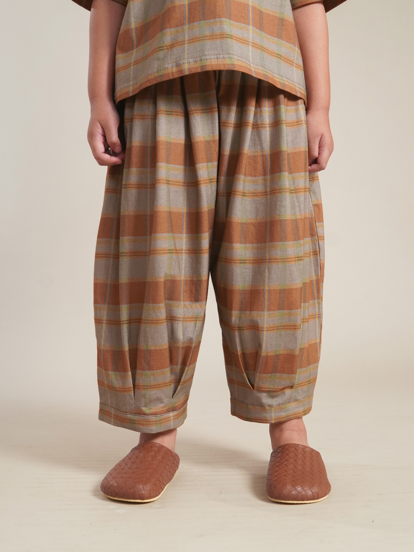 SABINE AND HEEM - CADD Cotton Big Pants - Mix Terracotta - Kids Balloon Pants