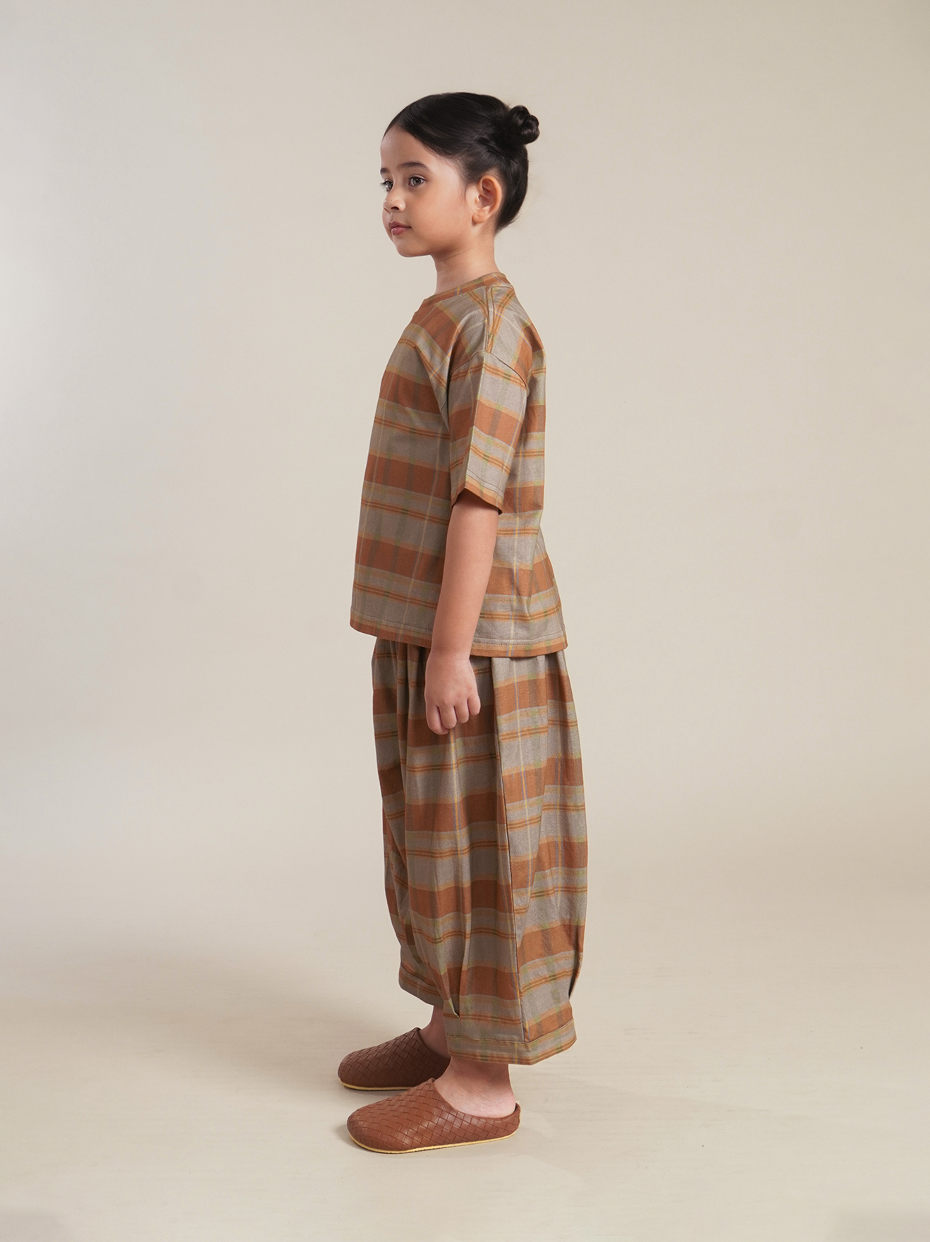 SABINE AND HEEM - CADD Cotton Big Pants - Mix Terracotta - Kids Balloon Pants