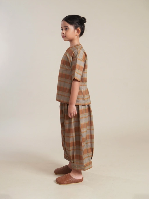 SABINE AND HEEM - CADD Cotton Big Pants - Mix Terracotta - Kids Balloon Pants