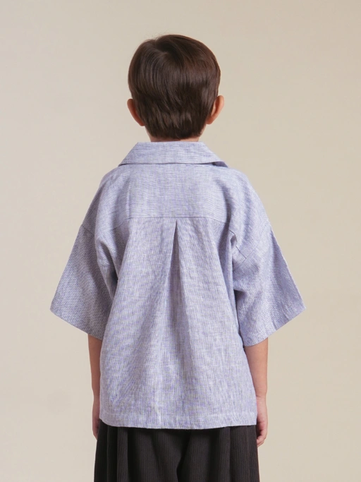 SABINE AND HEEM - CARTHAGE Stripes Shirt  - Creme Beige - Kids Shirt Tops
