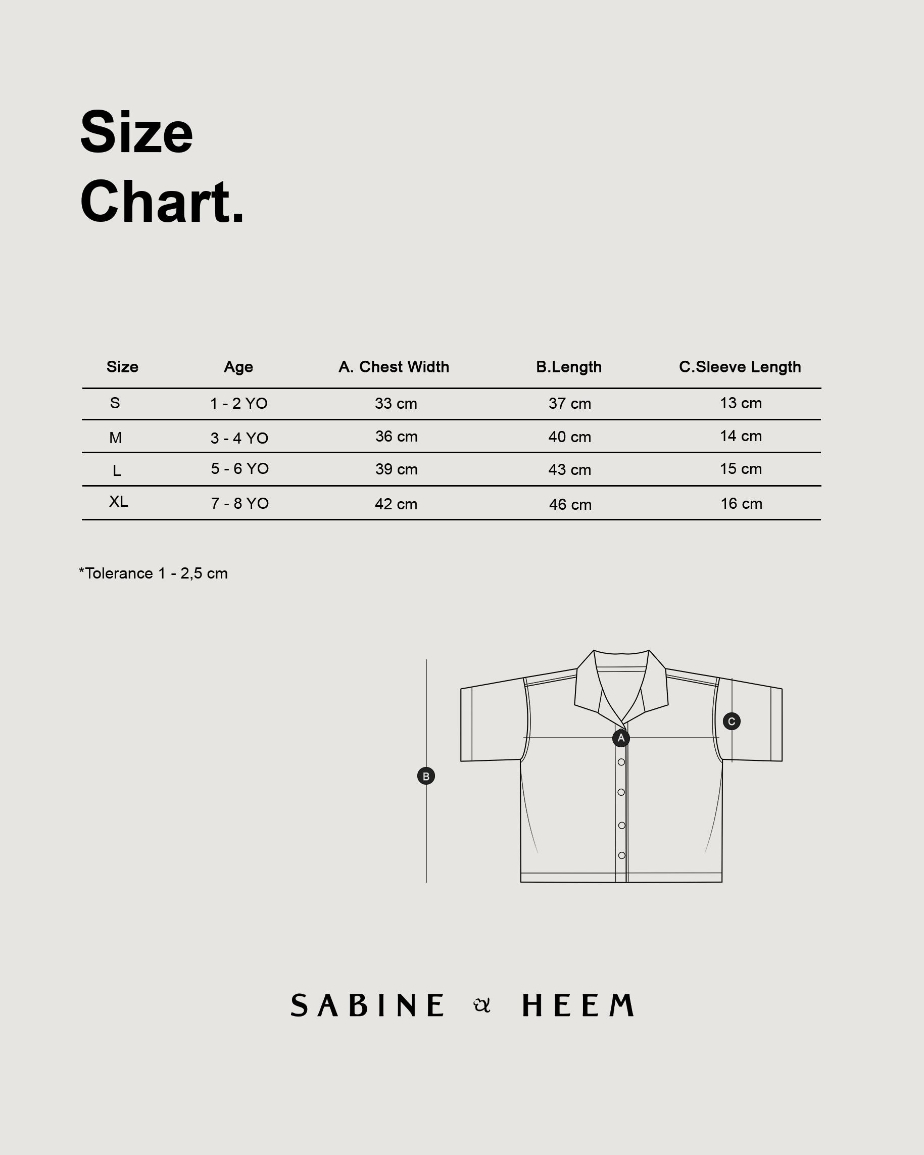 SABINE AND HEEM - CARTHAGE Stripes Shirt  - Creme Beige - Kids Shirt Tops