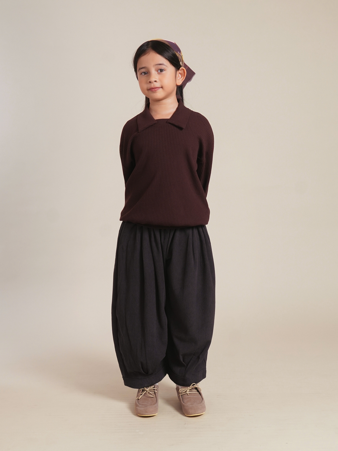 SABINE AND HEEM - MINNO Balloon Pants - Black Grey - Kids Balloon Pants