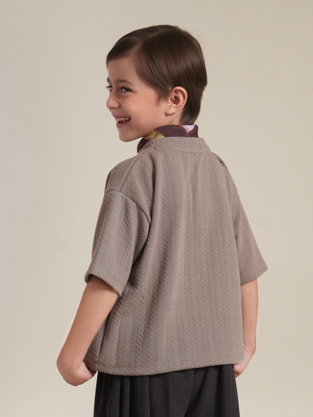 SABINE AND HEEM - TED Ribbed Shirt - Brown - Kids T-Shirt Tops