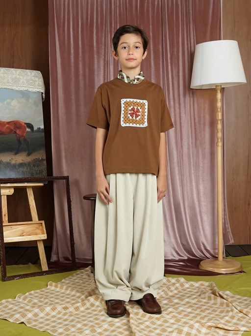 SABINE AND HEEM - MINNO Balloon Pants - Cream - Kids Long Pants