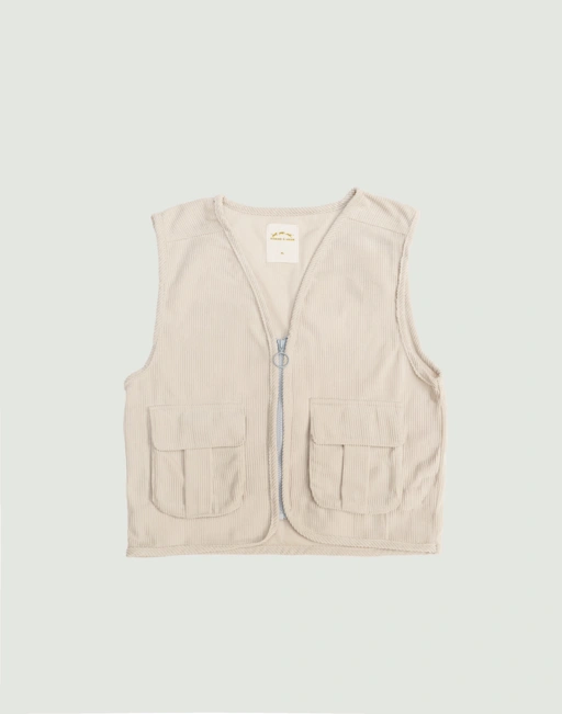 Image of SABINE AND HEEM - ZAGGA Pocket Vest Kids - Broken White - Kids Vest