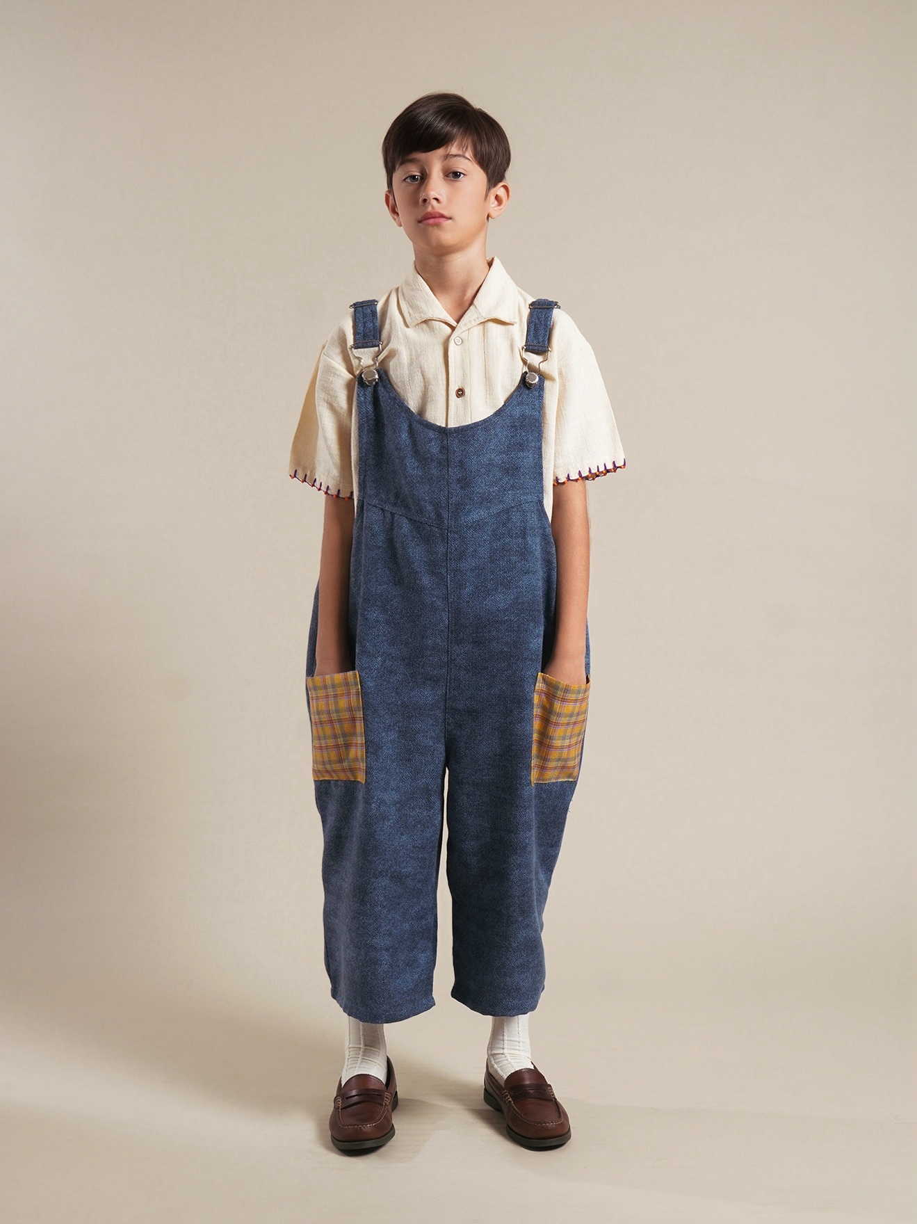 SABINE AND HEEM - TOKYO Tweed Overall - Denim - Kids Overall