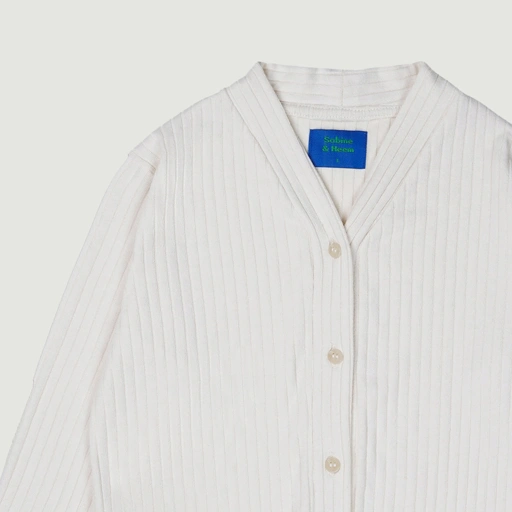 Image of SABINE AND HEEM - TAME Rib V Neck Cardigan - Kids Cardigan