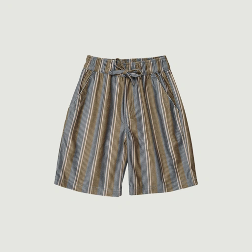 Image of SABINE AND HEEM - MALO Bermuda Corduroy Short - Multi Striped - Kids Short