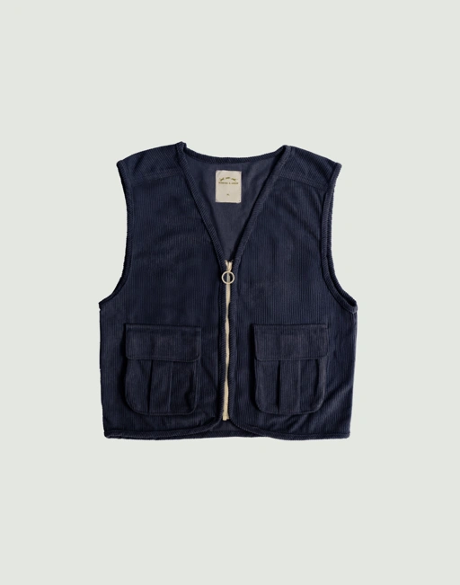 Image of SABINE AND HEEM - ZAGGA Pocket Vest Kids - Navy - Kids Vest