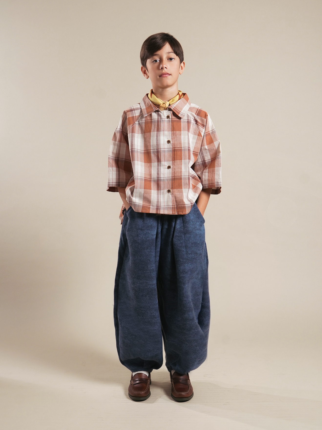 SABINE AND HEEM - ENOACH Balloon Pants - Denim Blue - Kids Long Pants