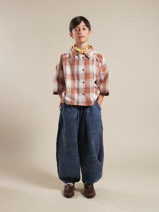 SABINE AND HEEM - ENOACH Balloon Pants - Denim Blue - Kids Long Pants