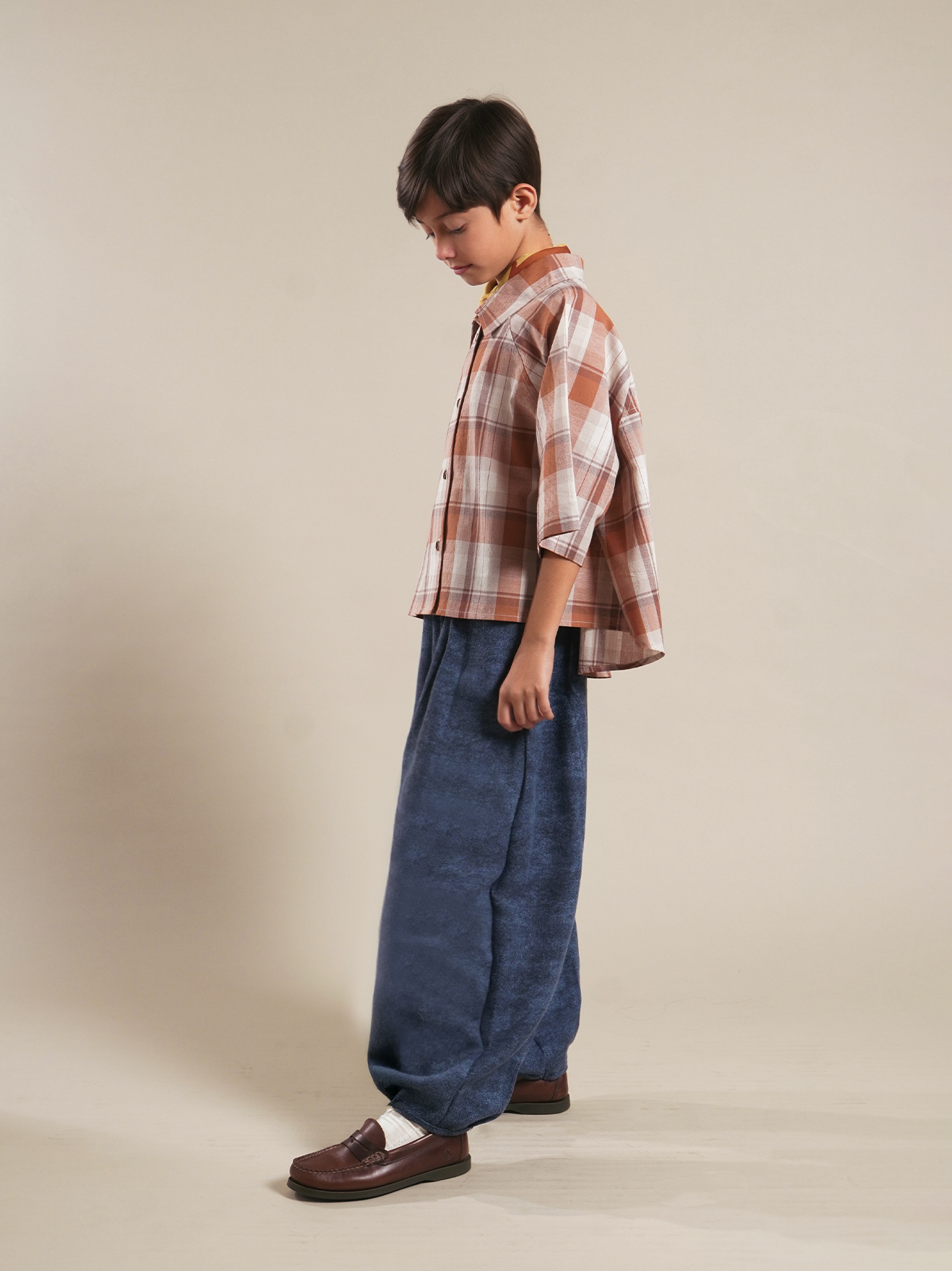 SABINE AND HEEM - ENOACH Balloon Pants - Denim Blue - Kids Long Pants