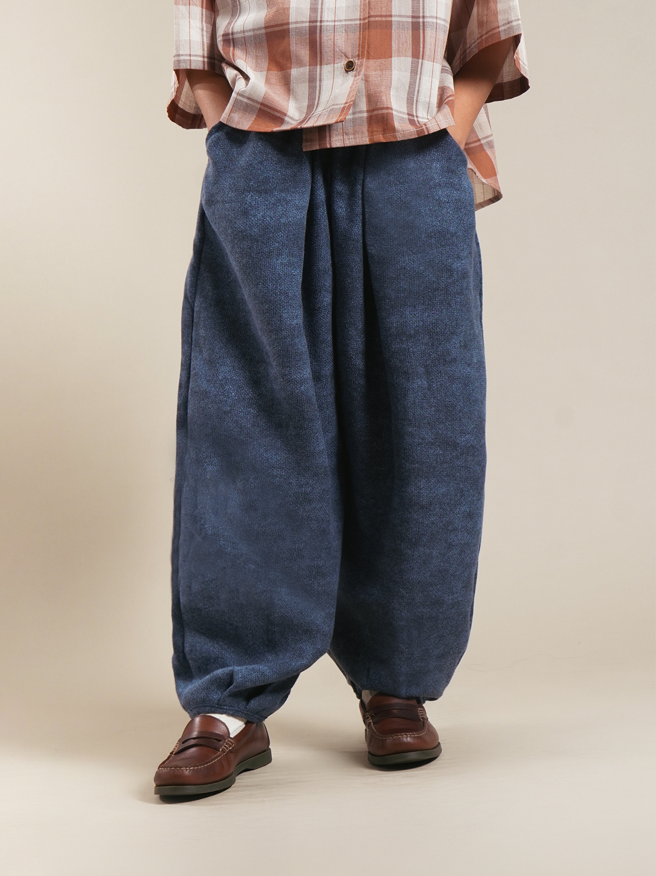 SABINE AND HEEM - ENOACH Balloon Pants - Denim Blue - Kids Long Pants