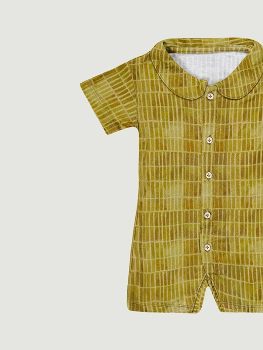 Image of SABINE AND HEEM - TAAM TAAM COLLAR ROMPER - Bamboo - Cotton Bamboo Baby Wear