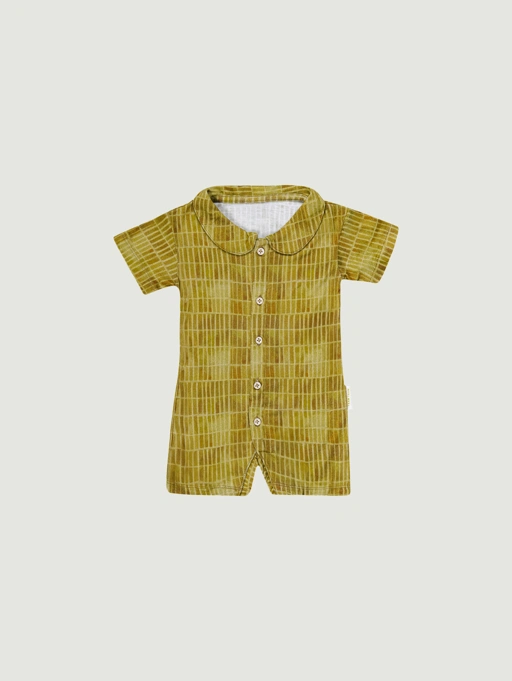 Image of SABINE AND HEEM - TAAM TAAM COLLAR ROMPER - Bamboo - Cotton Bamboo Baby Wear