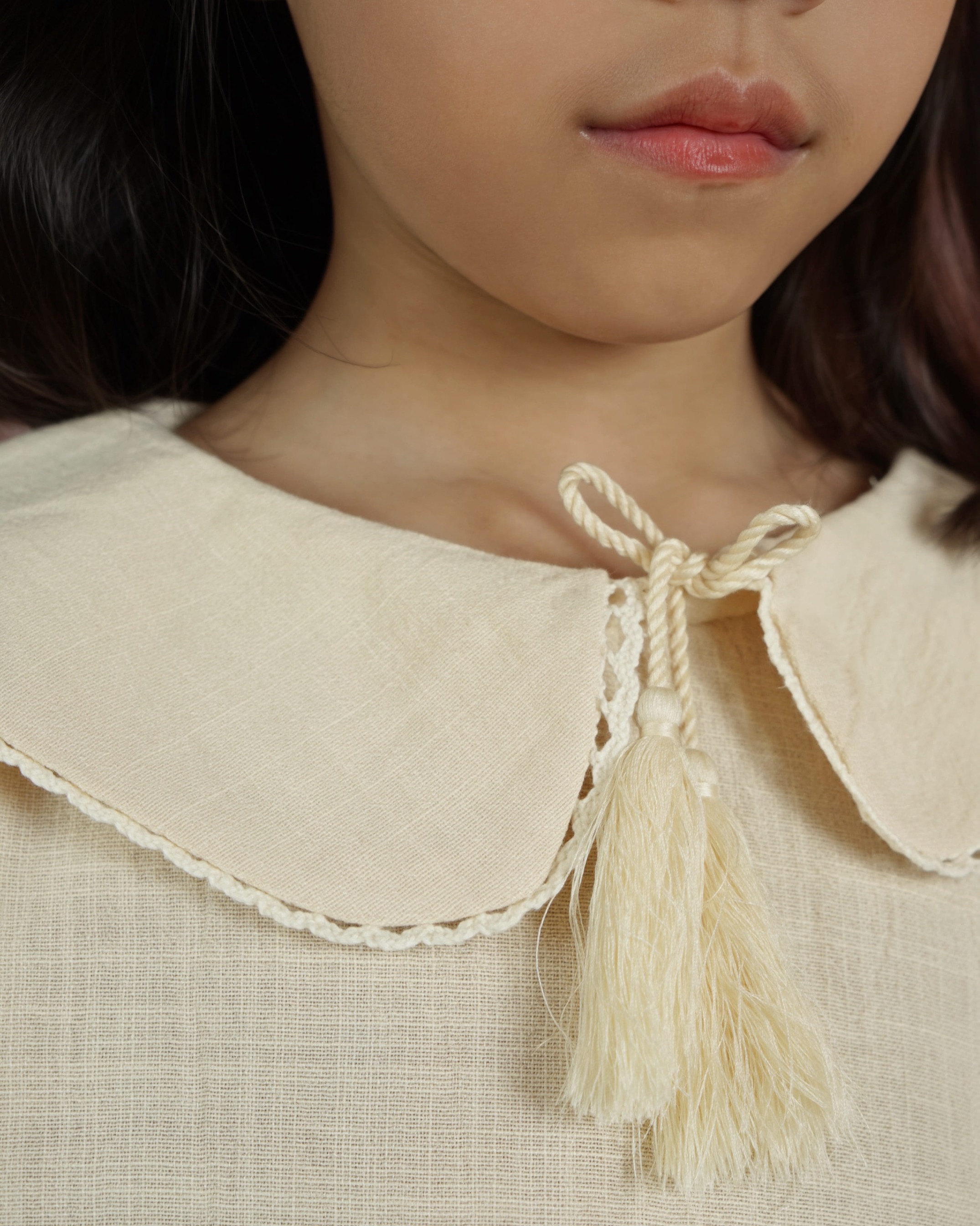 SABINE AND HEEM – SABRINA Collar Lace Blouse – Cannoli Cream – Girls Blouse Top