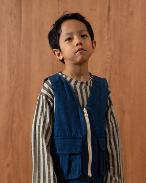 Image of SABINE AND HEEM - ZAGGA Reversible Polka Vest - Kids Vest