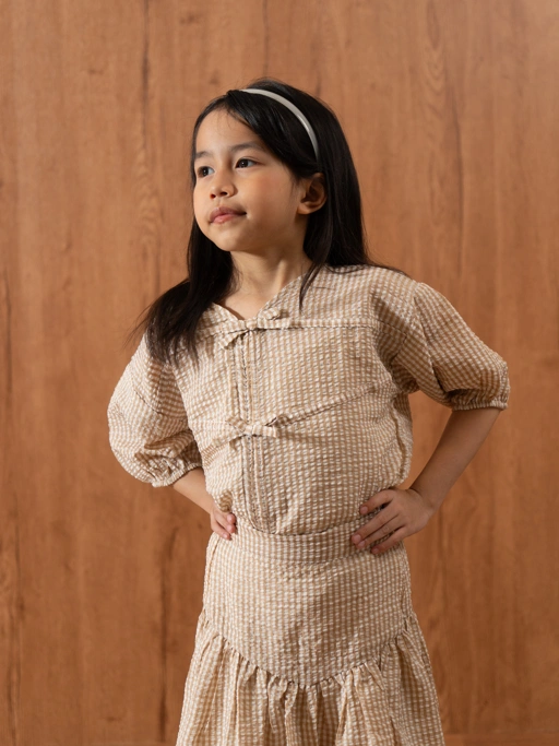 Image of SABINE AND HEEM - ADORE Gingham Set - Kids Set