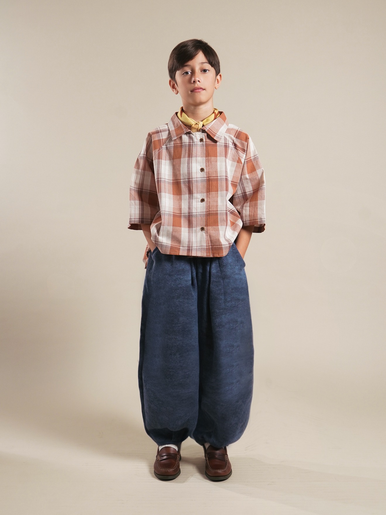 SABINE AND HEEM - ENOACH Balloon Pants - Denim Blue - Kids Long Pants