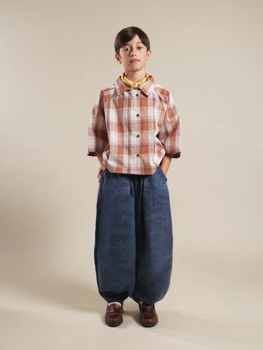 SABINE AND HEEM - ENOACH Balloon Pants - Denim Blue - Kids Long Pants