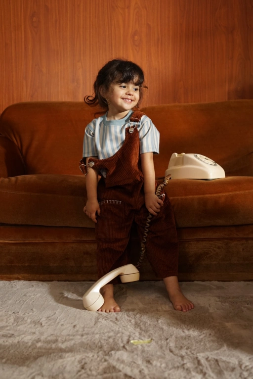 Image of SABINE AND HEEM - PADDY Stripes Tee - Blue Striped - Kids Tee