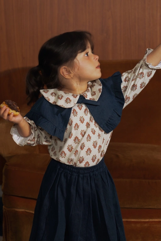 Image of SABINE AND HEEM - ORCHID DE LUNE - LUCIE Detachable Collar Blouse - Girls Blouse