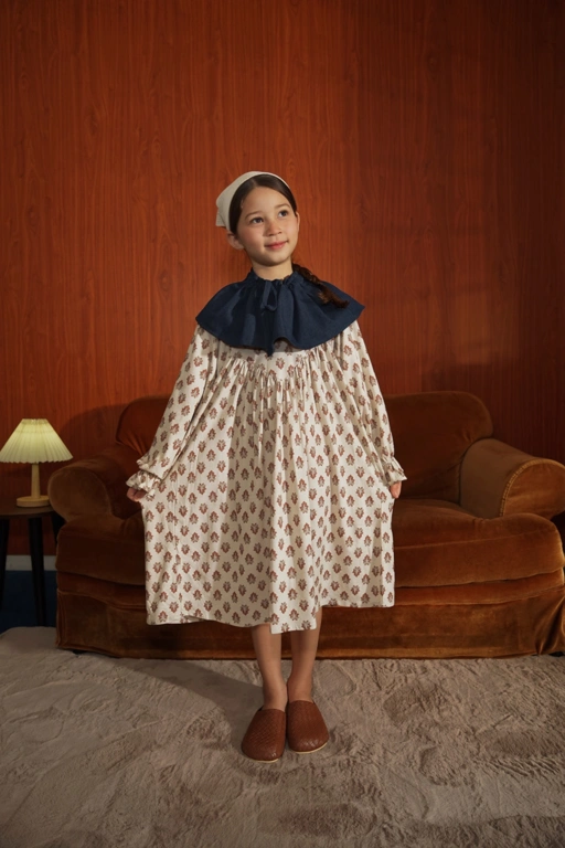 Image of SABINE AND HEEM - ORCHID DE LUNE - MADELINE Detachable Collar Dress - Girls Dress