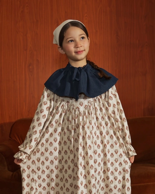 Image of SABINE AND HEEM - ORCHID DE LUNE - MADELINE Detachable Collar Dress - Girls Dress