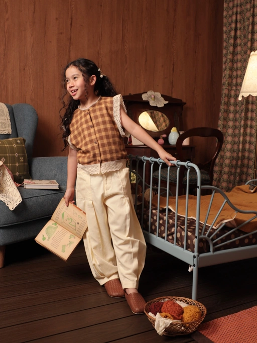 Image of SABINE AND HEEM - GUMPY Big Pants - Buttercream - Kids Long Pants