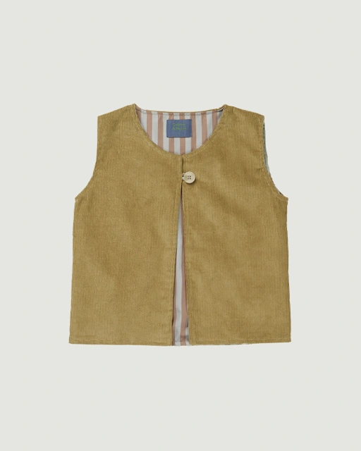Image of SABINE AND HEEM - PAIGE Corduroy Vest - Mustard - Kids Vest