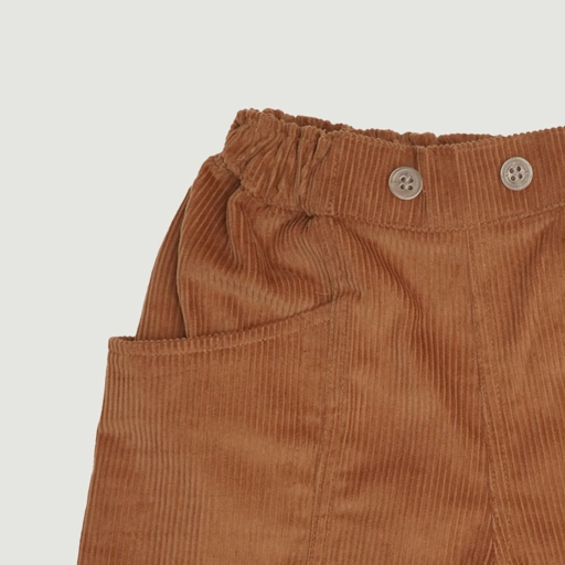 Image of SABINE AND HEEM - TAG Button Corduroy Short - Light Brown - Kids Short