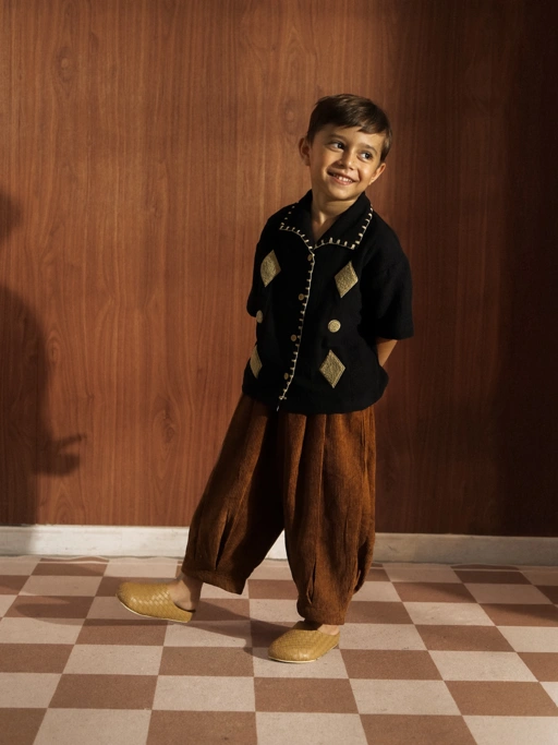 Image of SABINE AND HEEM - MINNO Balloon Pants - Brown - Kids Long Pants