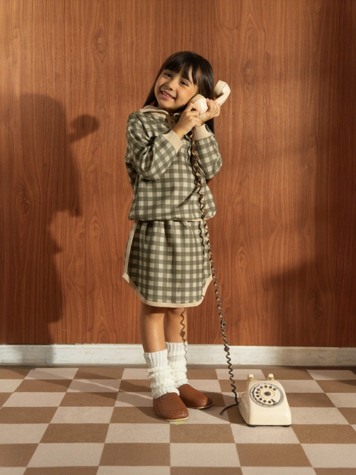 Image of SABINE AND HEEM - MIGGY Tennis Gingham Skirt - Girls Skirt