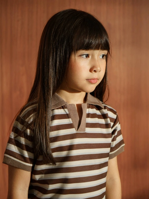 Image of SABINE AND HEEM - TADDEO Collar Stripes Shirt - Kids Shirt