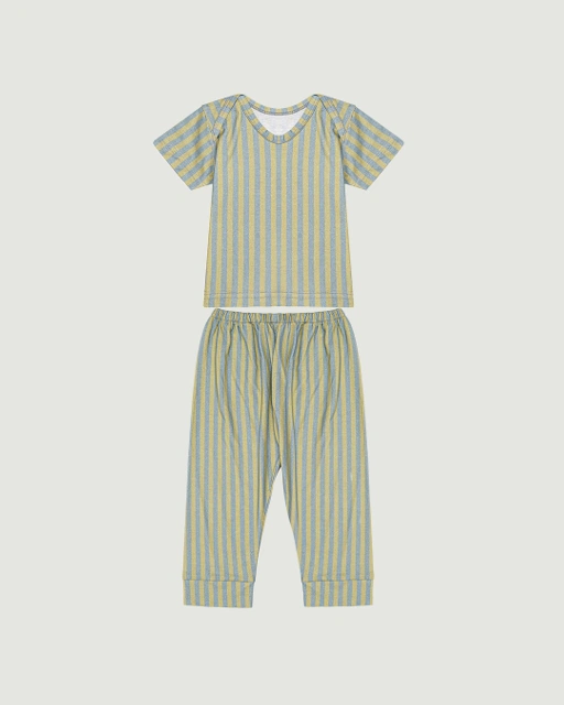 Image of SABINE AND HEEM - TAAM TAAM BABY SET - Stripes - Cotton Bamboo Baby Wear