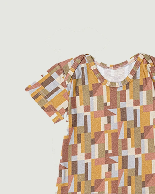 Image of SABINE AND HEEM - TAAM TAAM BABY SET - Abstract - Cotton Bamboo Baby Wear