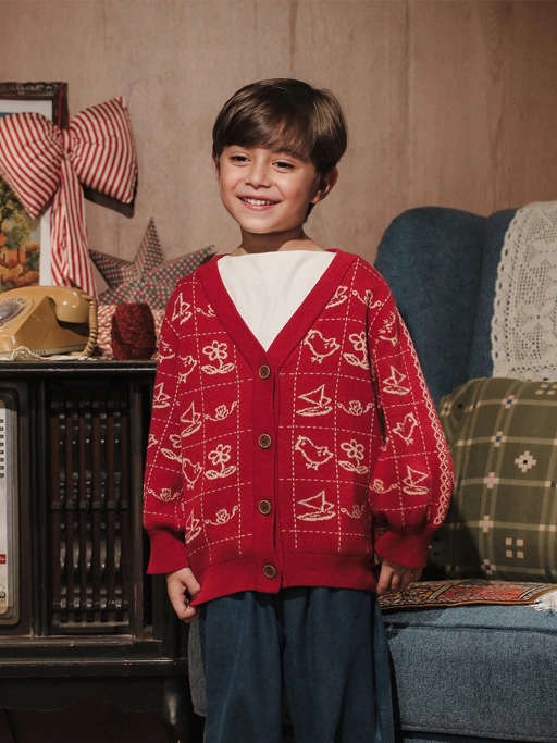 SABINE AND HEEM - NA WILLA - COTTON Knitted Cardigan Kids - Kids Cardigan