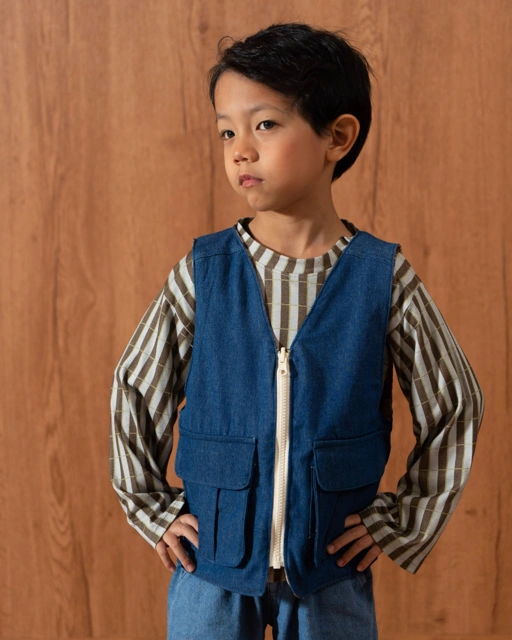Image of SABINE AND HEEM - ZAGGA Reversible Polka Vest - Kids Vest
