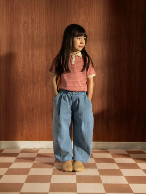 Image of SABINE AND HEEM - OBBY Balloon Pants - Light Blue - Kids Long Pants