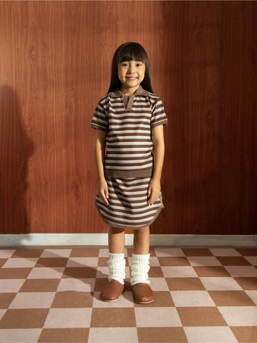 Image of SABINE AND HEEM - MIGGY Tennis Lines Skirt - Girls Skirt